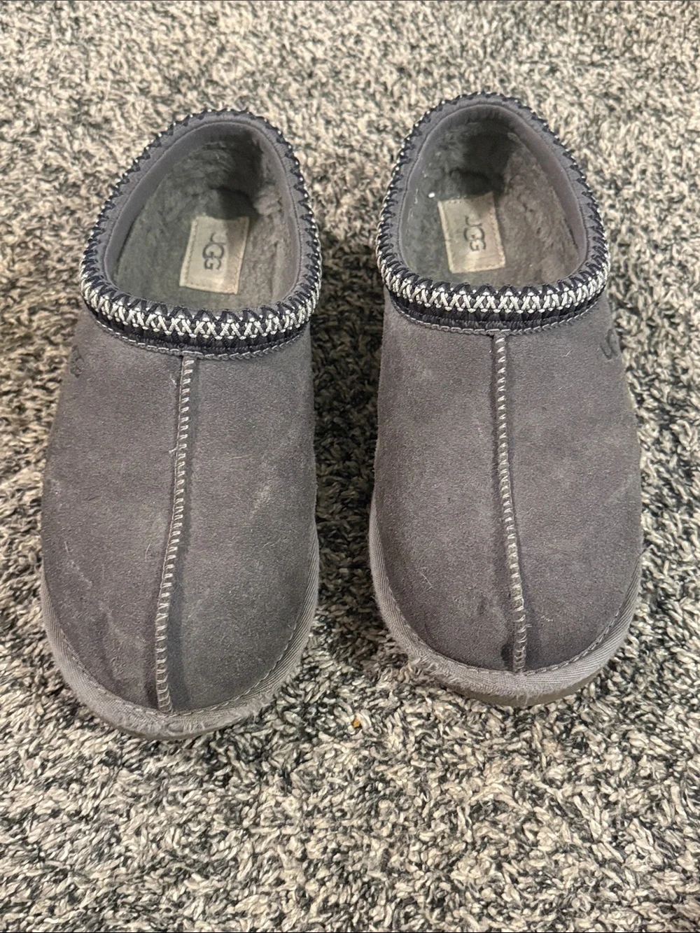 UGG Gray Suede Slip-On Loafers